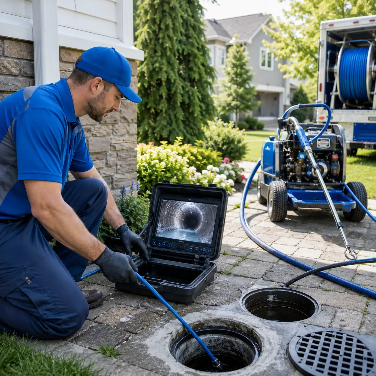 Outdoor drain cleaning professionals serving Lake Creek, TX