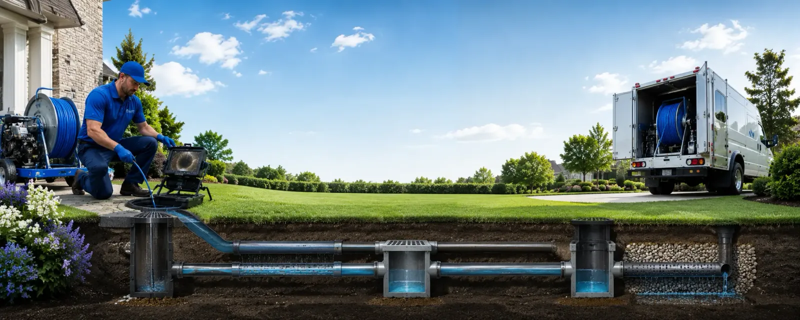 Outdoor drain cleaning information for Lake Creek, TX